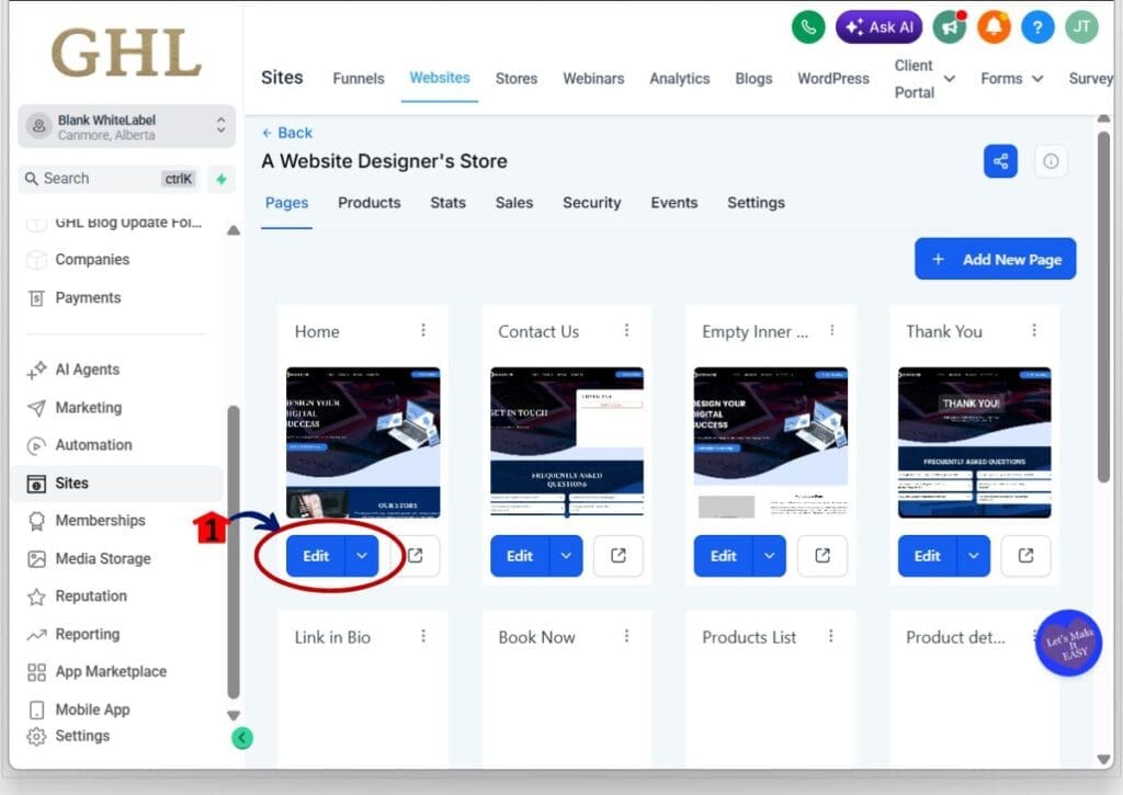 ghl border controls - edit