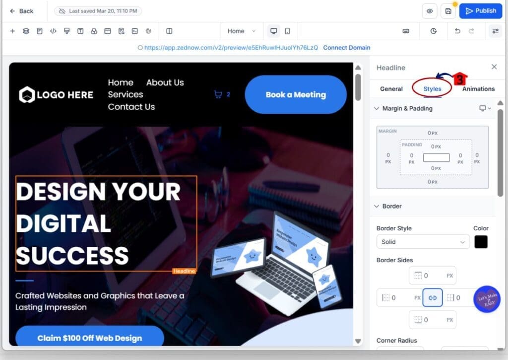 border controls - style settings