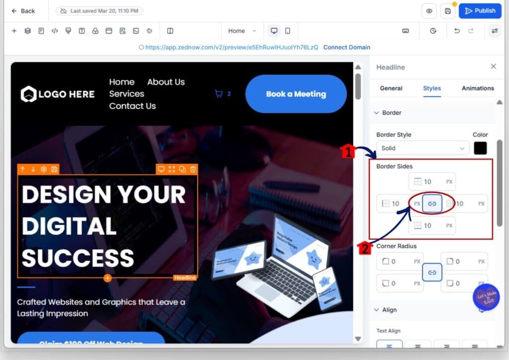 border controls - width