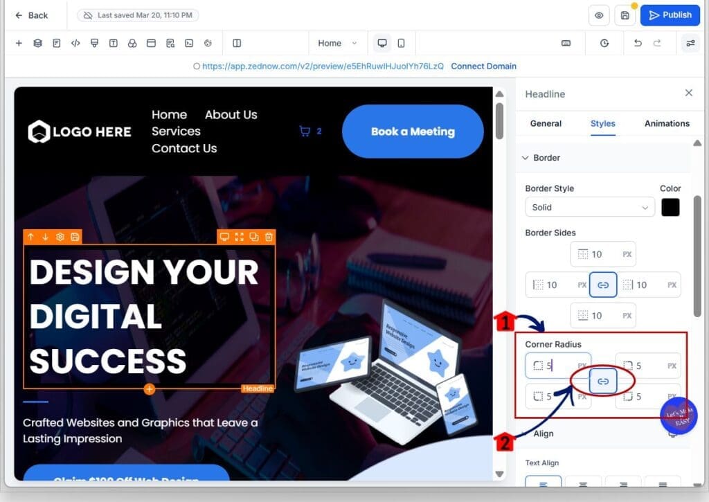border controls - radius