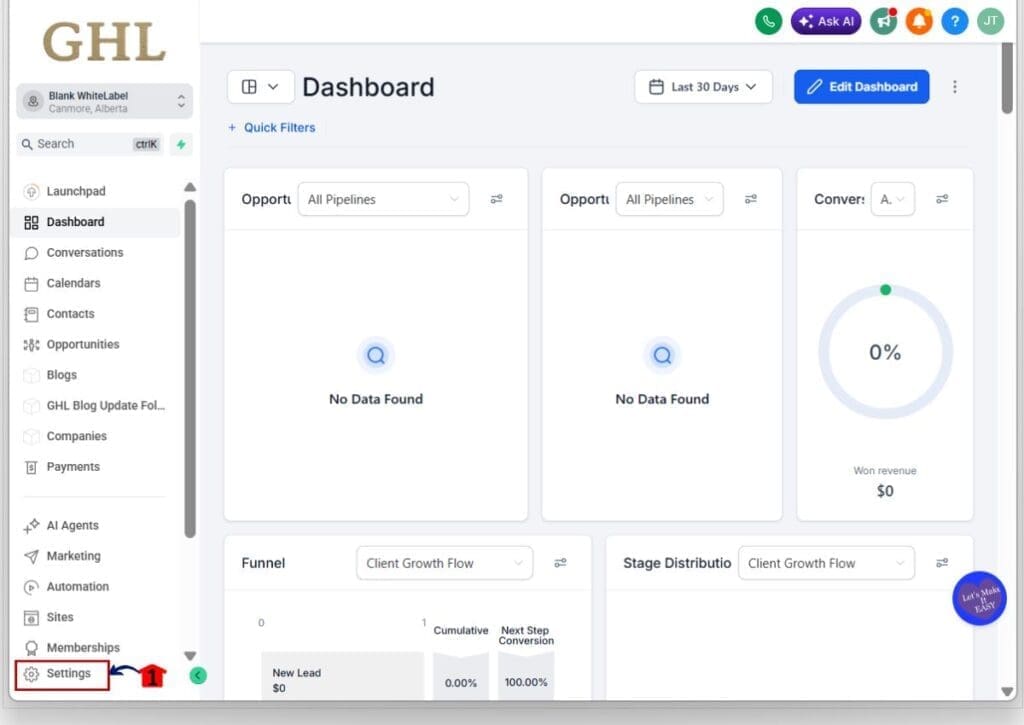 course-settings-ui-step01 how to enable course settings ui in ghl