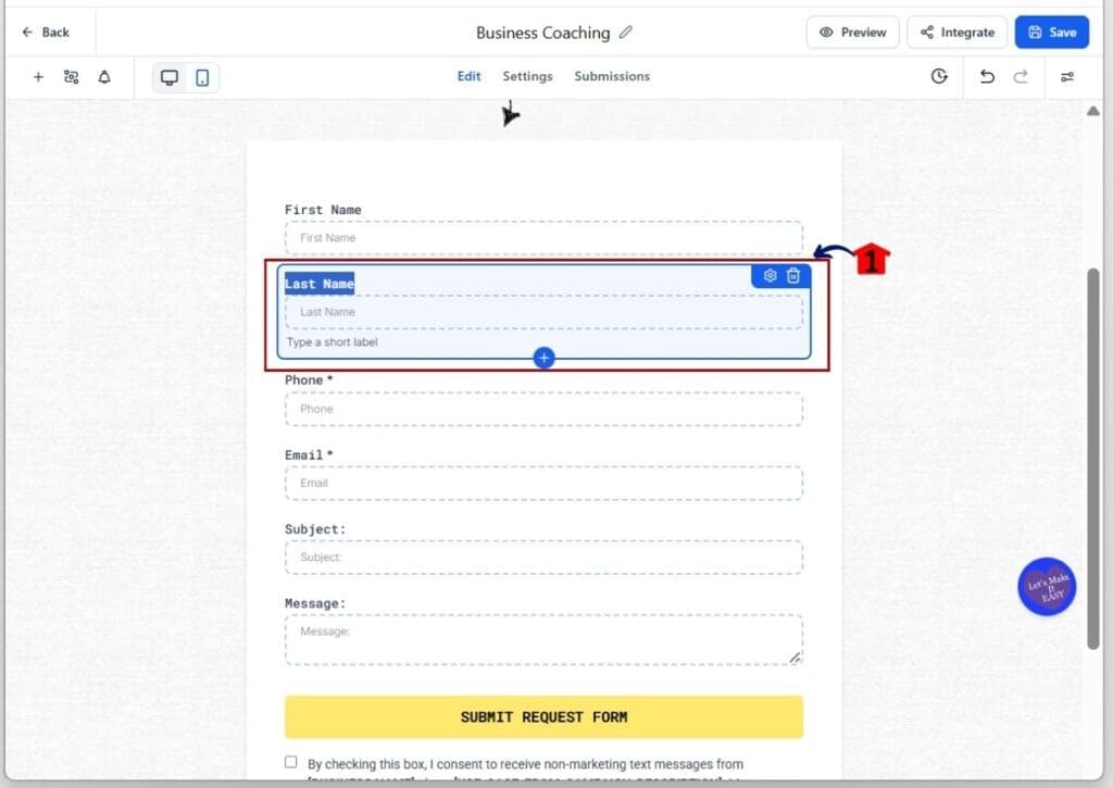 create-custom-form-custom-fields-delete-elements Custom fields form builder - Delete unnecessary elements in the form