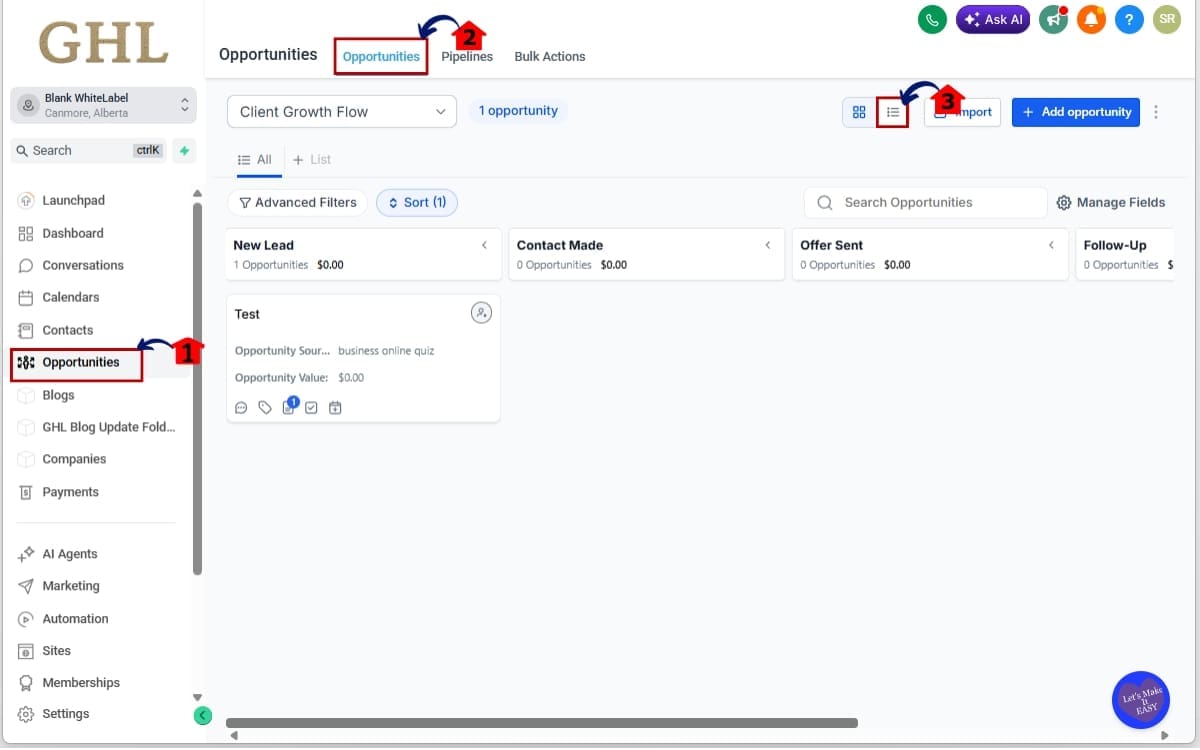 How to Use Custom Field Sorting in Opportunities