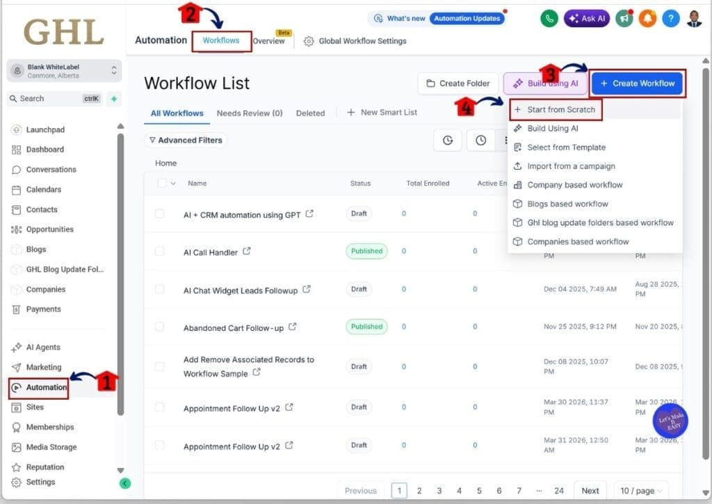 How to Use Facebook DM Automation with AI Agent in GHL