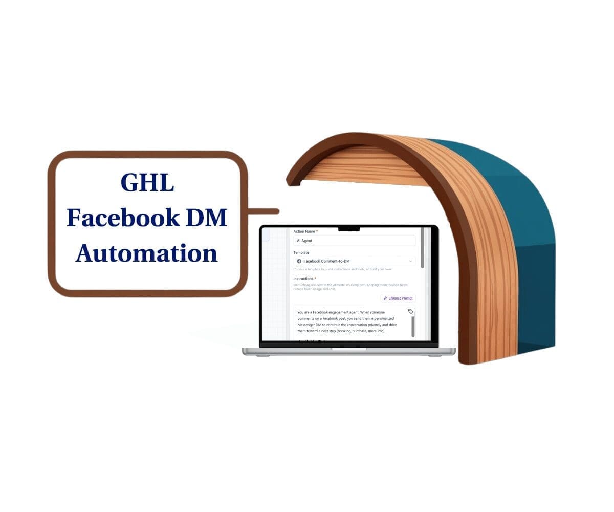 Facebook DM automation with AI agent in GHL