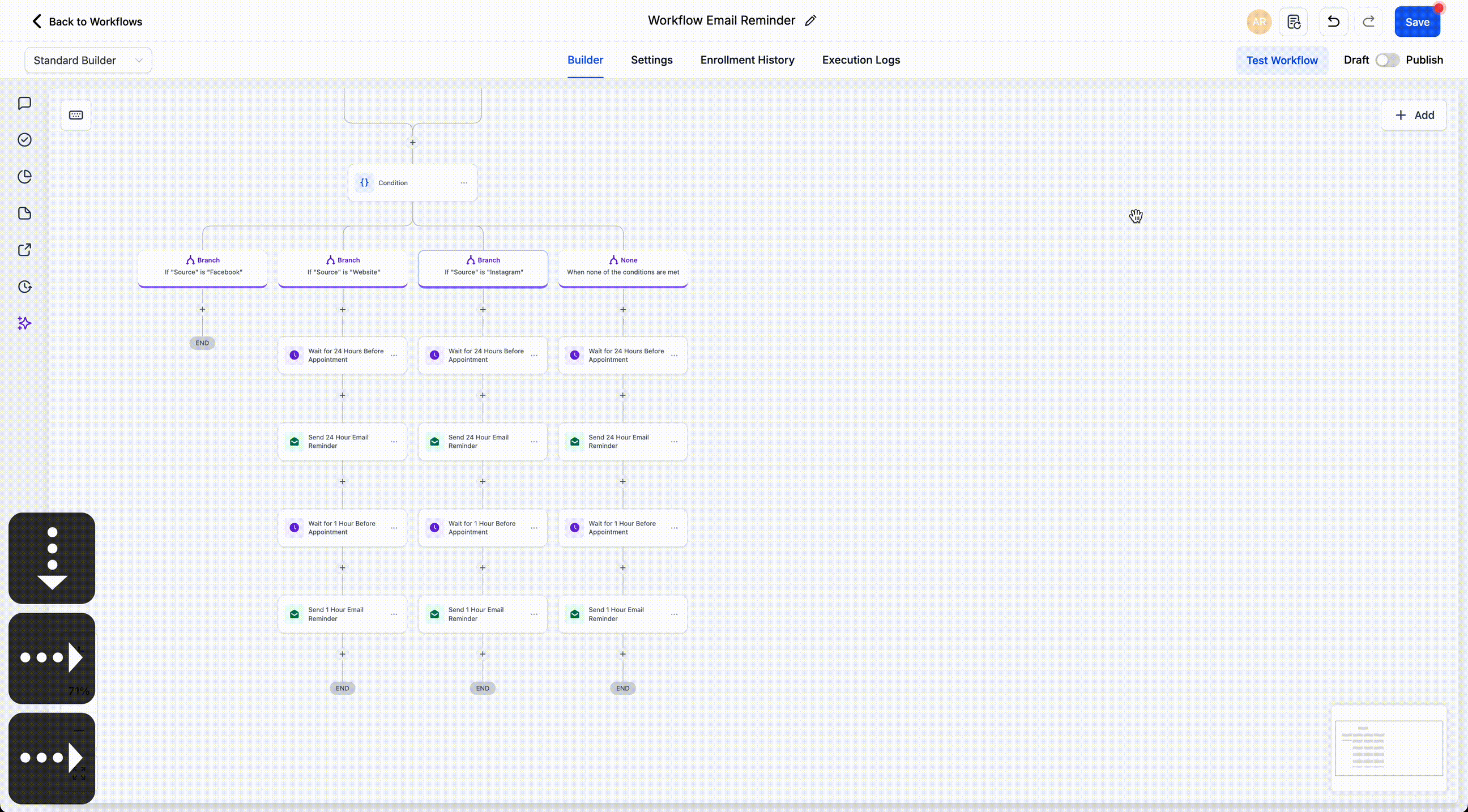 ghl-keyboard-shortcuts-04 GHL Keyboard Shortcuts – Select Workflow Node in GoHighLevel