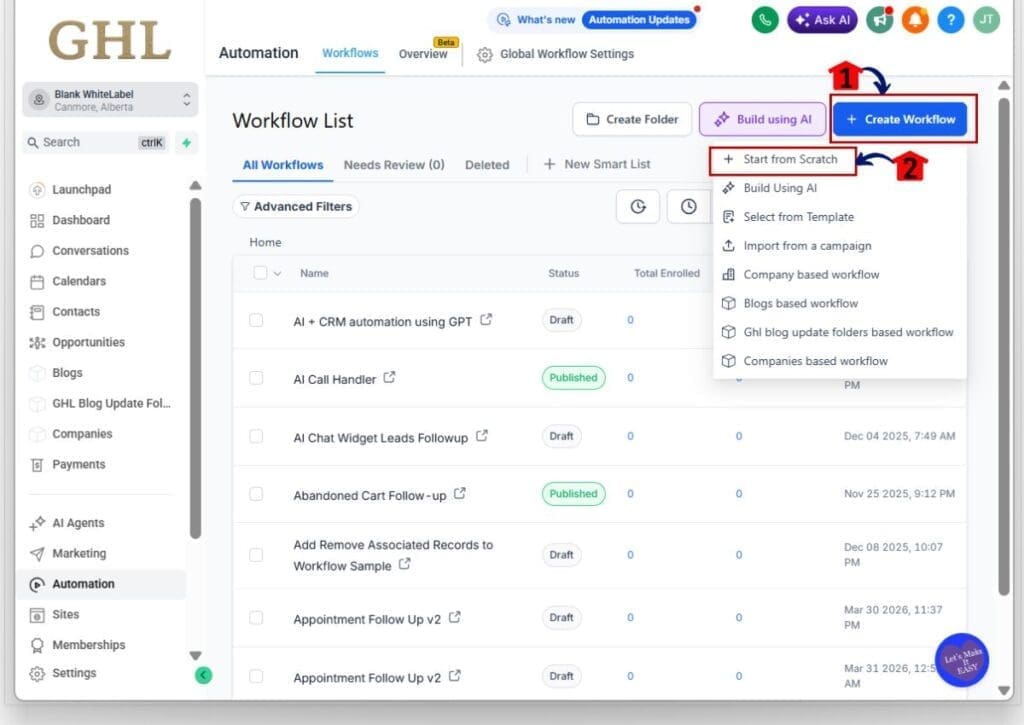 ghl media library attachments - open
