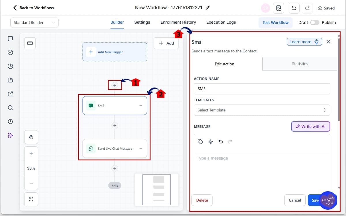 Workflow File Attachments
- Add a Media-Supported Action in the Workflow