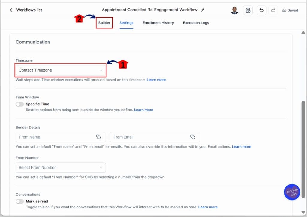 GoHighLevel Appointment Cancellation Workflow - Set the Contact Timezone