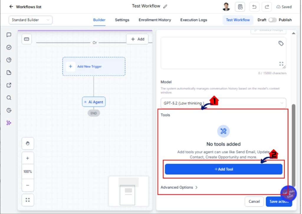 Dynamic Custom Values in GoHighLevel – Select Update Custom Value tool