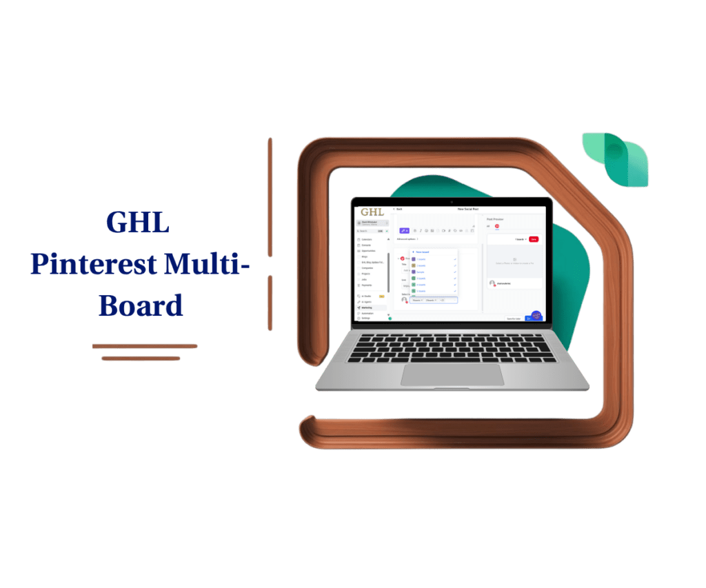 GHL Pinterest Multi Board: Publish to 25 Boards

