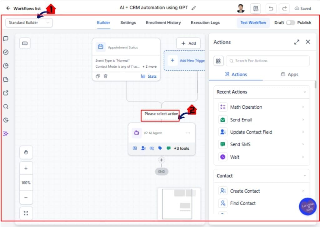 ghl-resize-sidebar-01 Workflow Builder Workspace in GoHighLevel – Open a Workflow
