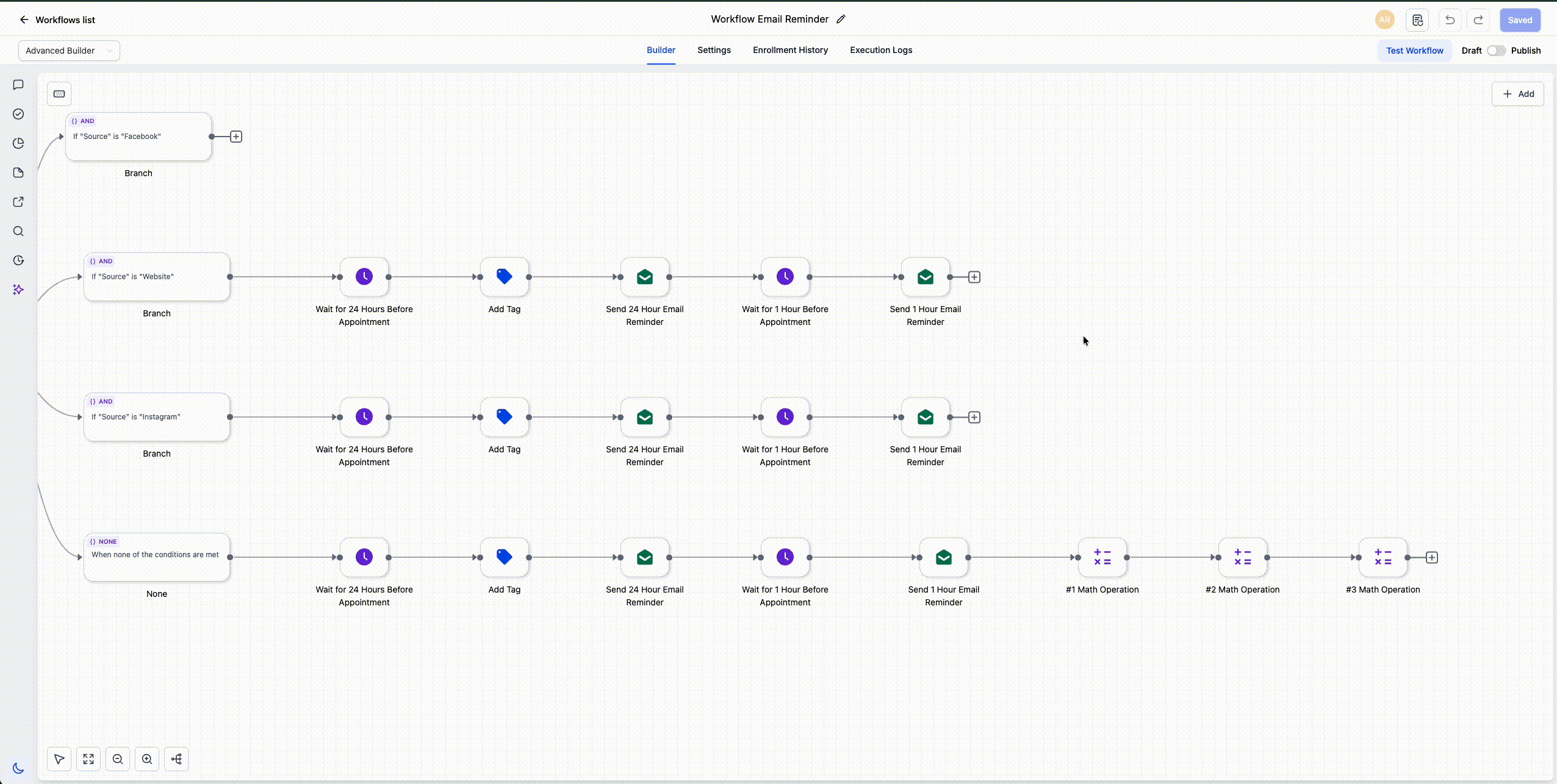 ghl-resize-sidebar-03 Expand Action in Workflow Builder Workspace in GoHighLevel – Step 04
