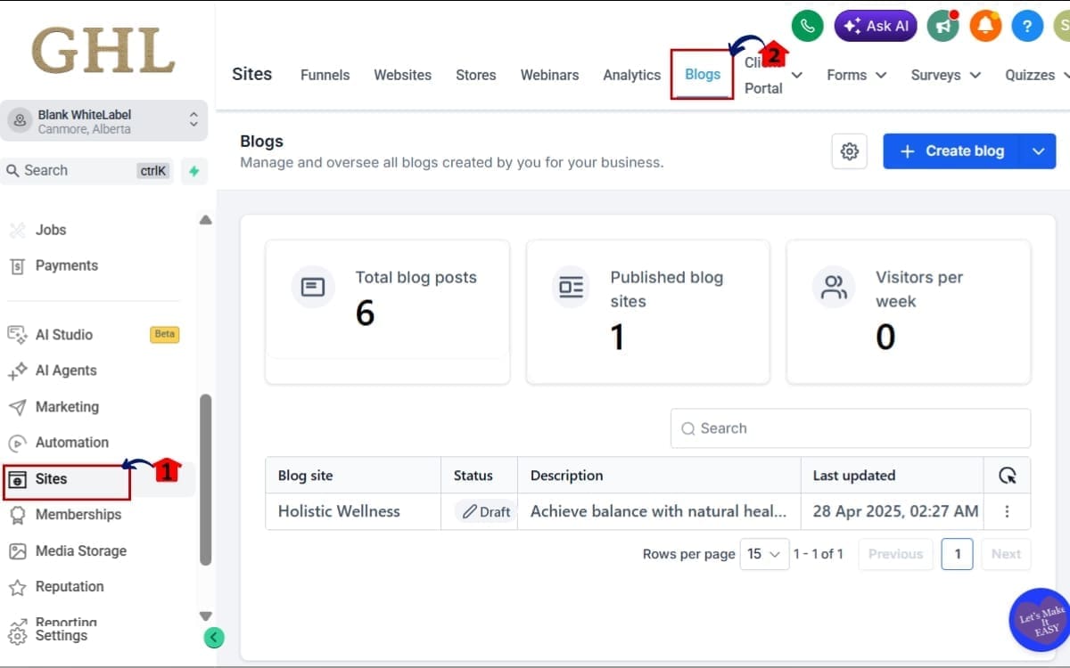 How to Restore Deleted Blogs in GHL