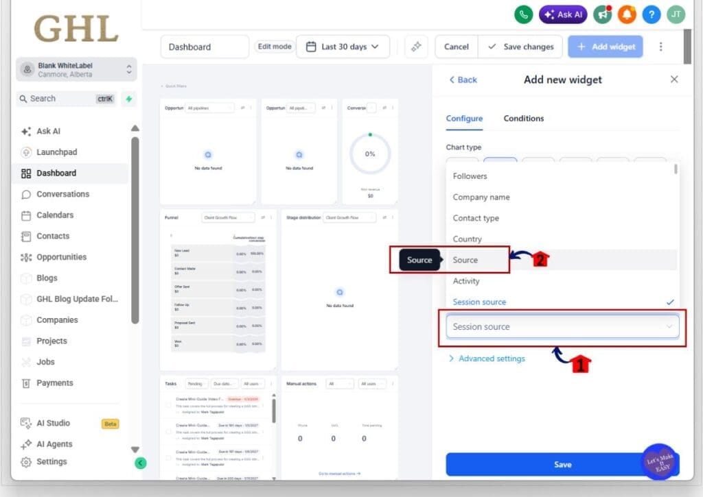 contact source reporting - source