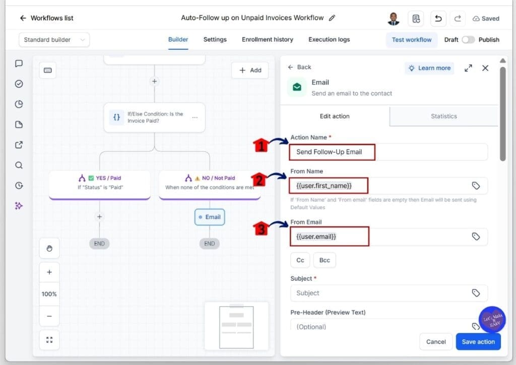 ghl-automated-invoice-reminders-name-email GoHighLevel Automated Invoice Reminders - Set the Sender Name and Email Address