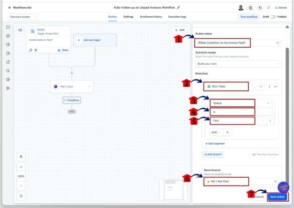 ghl-automated-invoice-reminders-paid-not Automated Invoice Reminders - Set and Configure the Paid and Not Paid Branches