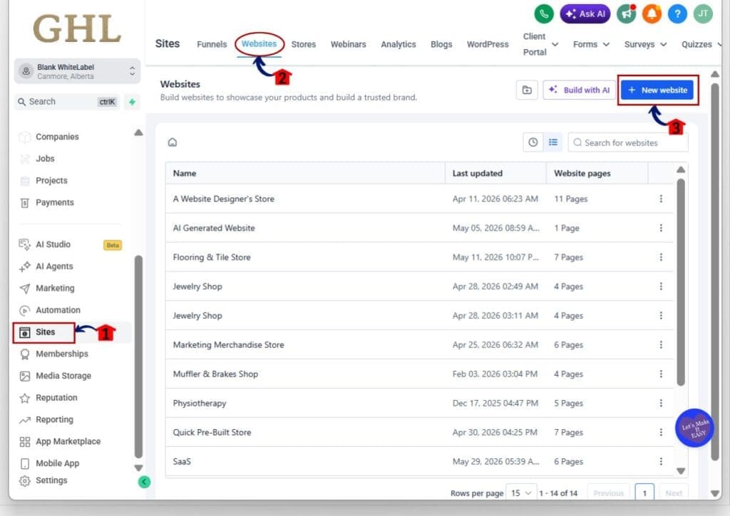 new-templates-library-step01 how to use ghl new templates library