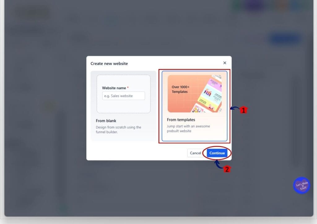 new-templates-library-step02 ghl new templates library - select
