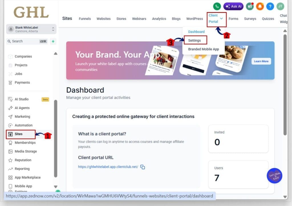 how to use client portal login