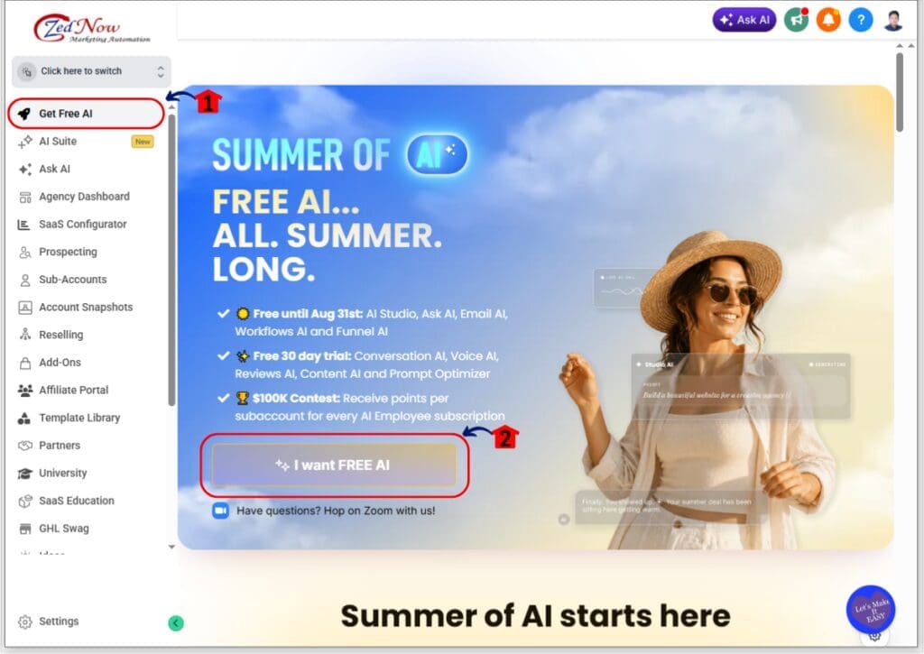 ghl-ai-for-solopreneurs-summer-of-ai-1 Open the Summer of AI Promo in Agency View