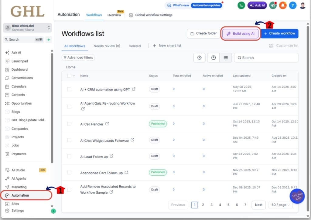 Create AI Workflows Inside Automations