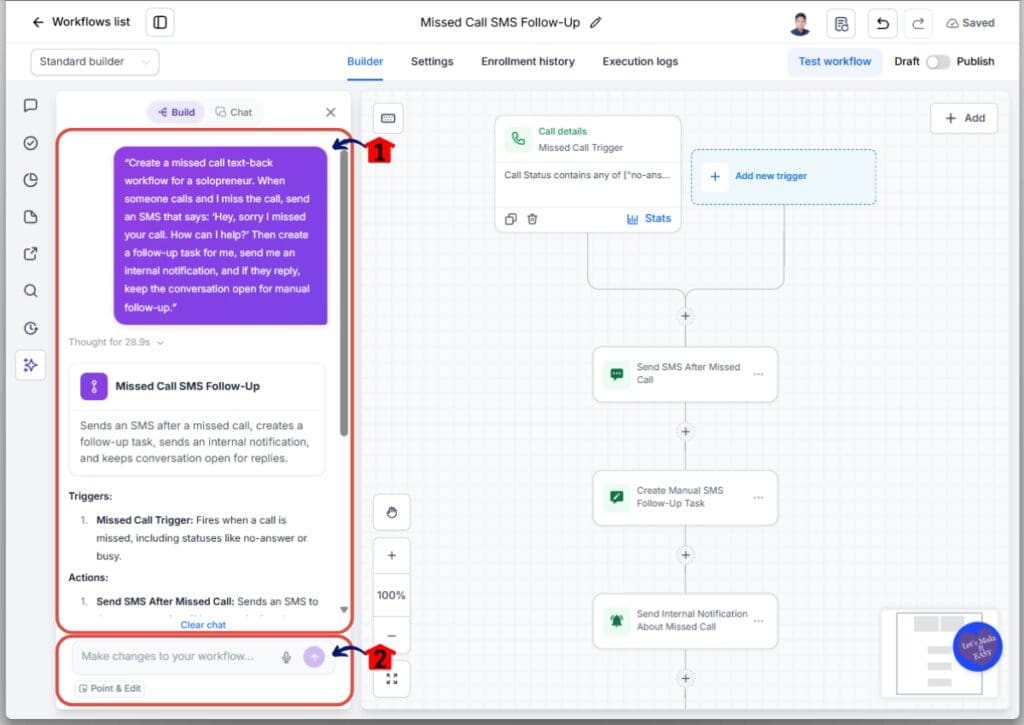 Provide More Details to Workflow AI