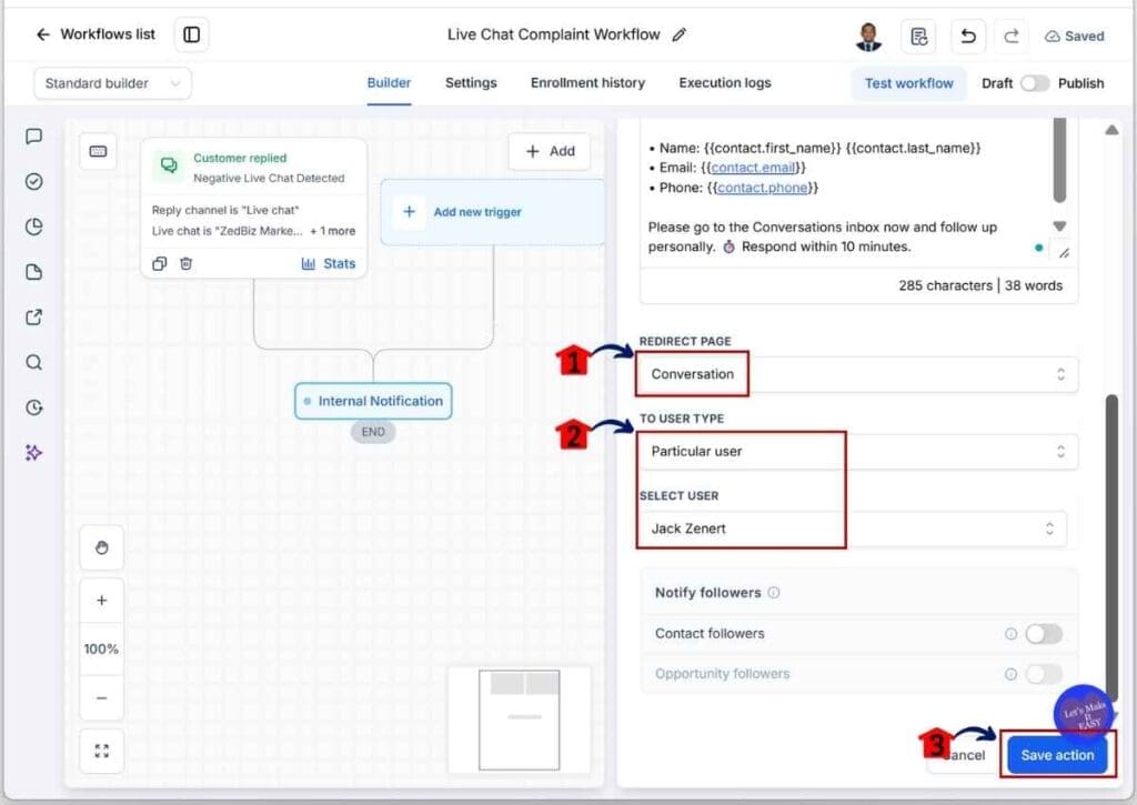 ghl-customer-complaint-automation-assignee-team