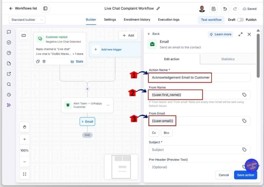 ghl-customer-complaint-automation-name-email