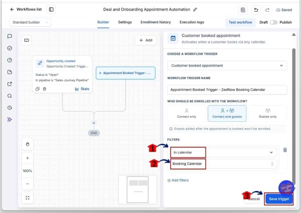 ghl-onboarding-calendar-link-booking GoHighLevel Onboarding Calendar Link - Set In Calendar as the Filter.