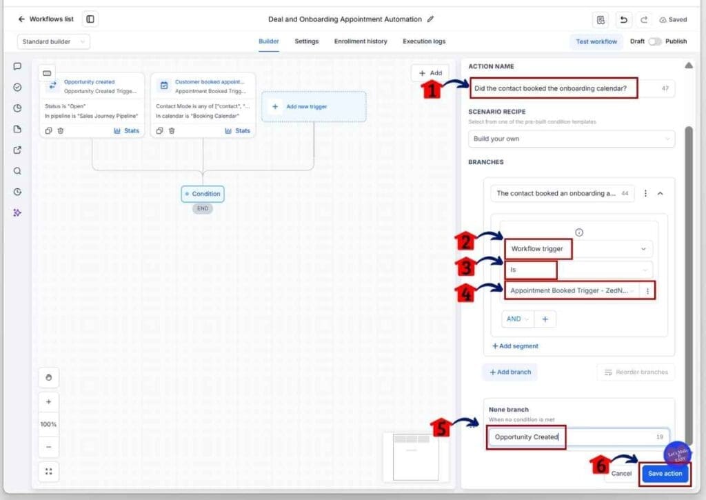 ghl-onboarding-calendar-link-workflow-trigger GHL Onboarding Calendar Link - Configure the Onboarding and Opportunity Branches.