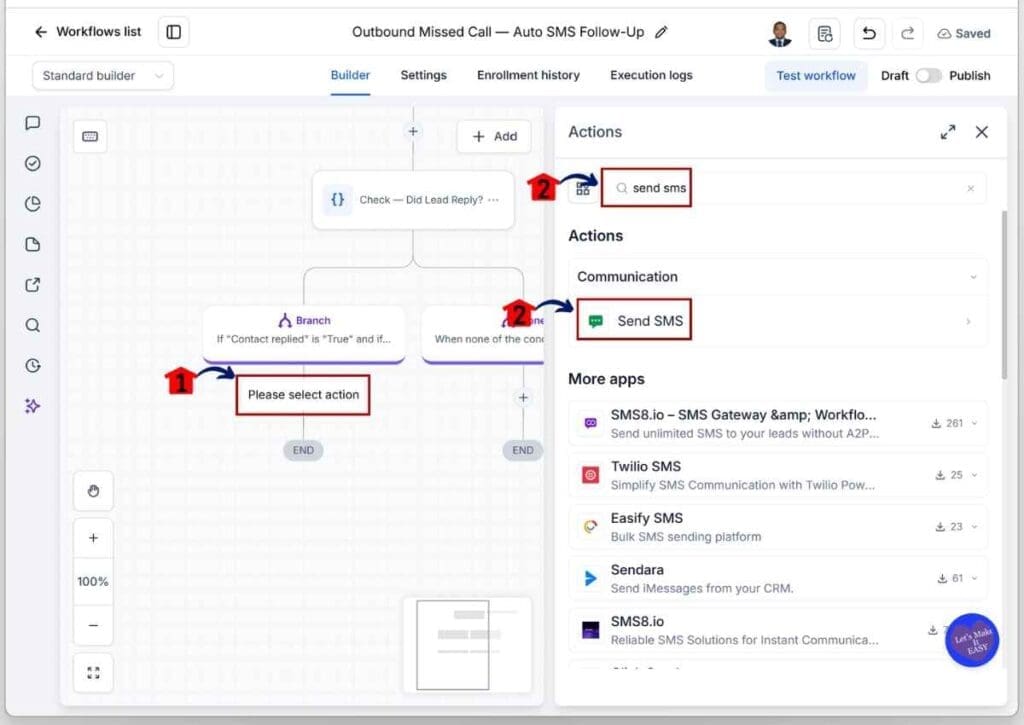 ghl-sms-callback-workflow-send-message-confirmation