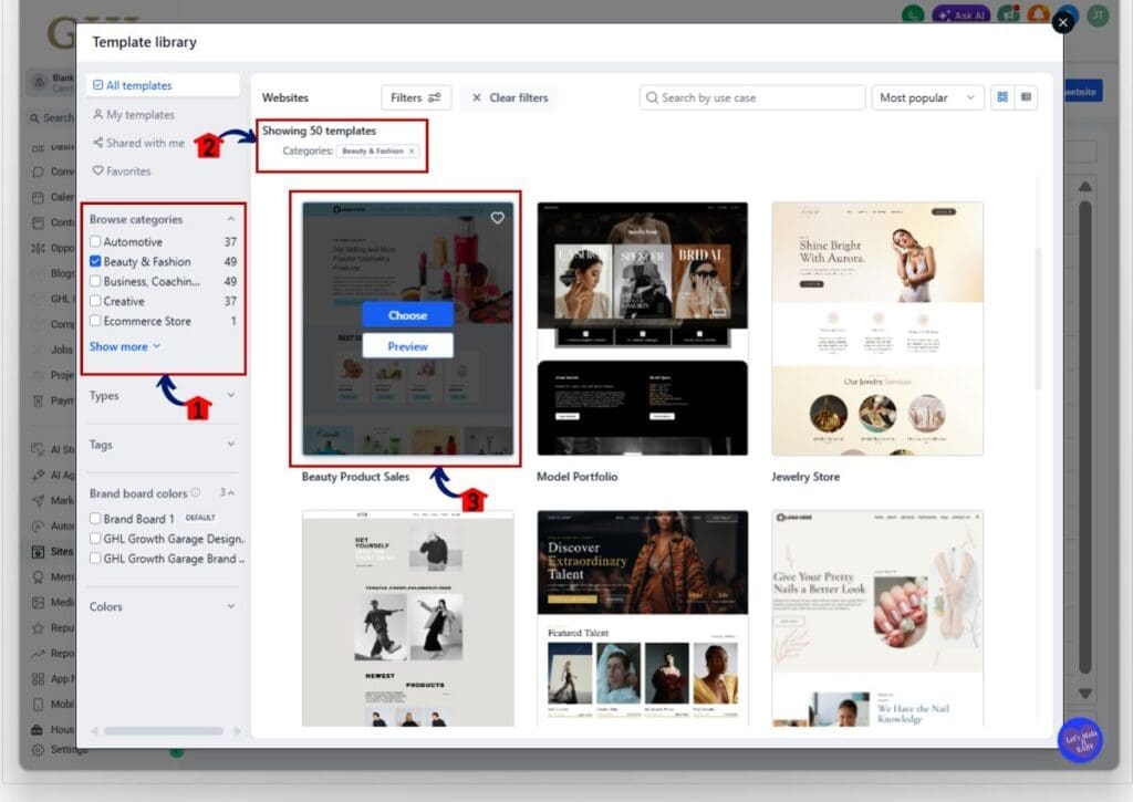 template-release-update-step03 gohighlevel template release update - find