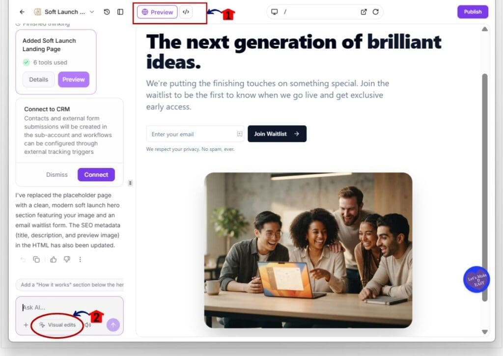 visual-website-editor-step03 gohighlevel visual website editor